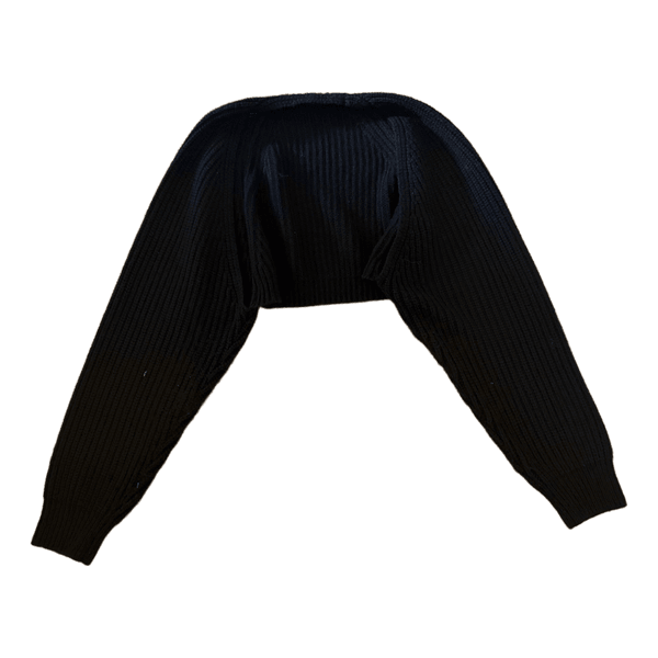 Sort strikket bolero