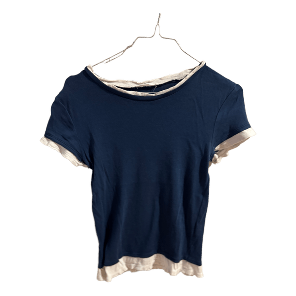 Blue and white t-shirt