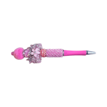 Koristeellinen pinkki kynä
