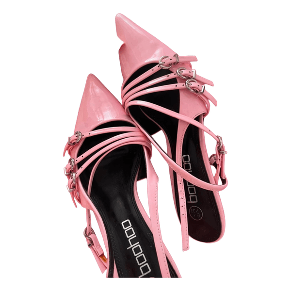 Boohoo Pink pointed heels