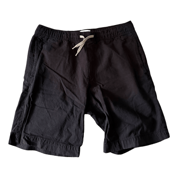 Black drawstring shorts