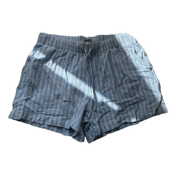 Blue striped shorts
