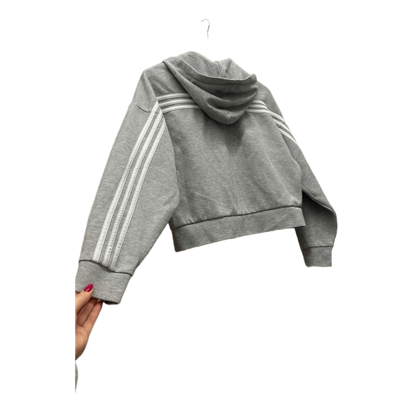 Grey Adidas zip hoodie