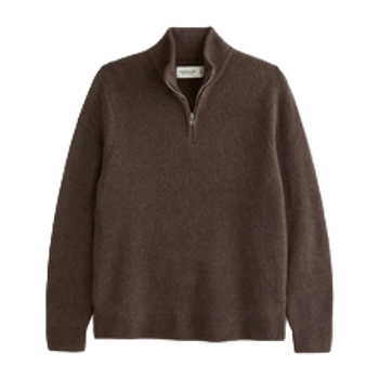 Men's elevated quarter-zip sweater