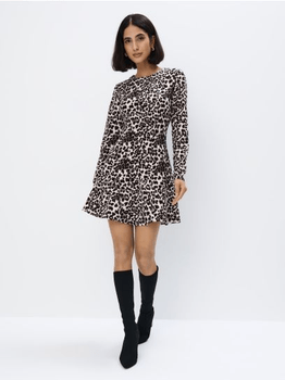 Leopard print mini dress