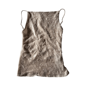 Openback glitter top