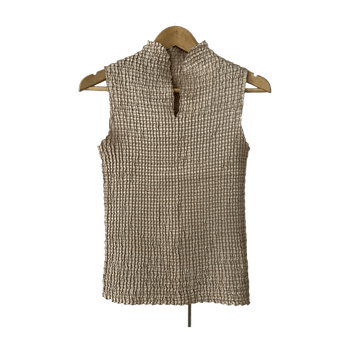 Gold sleeveless top