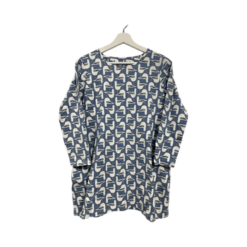 Pitkähihainen lokki lyhyt mekko / tunika / pyjamapaita / yömekko