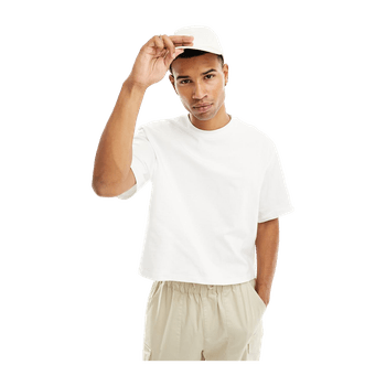 White boxy fit t-shirt
