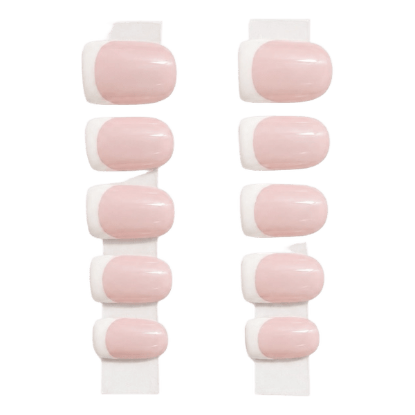 French tip press-on nails