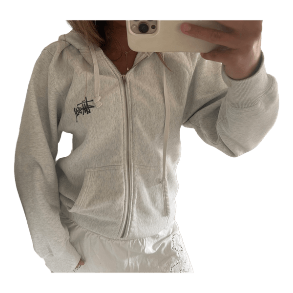 Grå Stussy hoodie