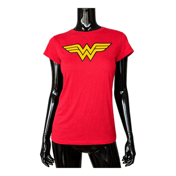 Raudoni Wonder Woman marškinėliai