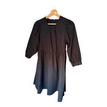 Black midi dress