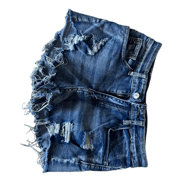 Shein denimshorts med slid