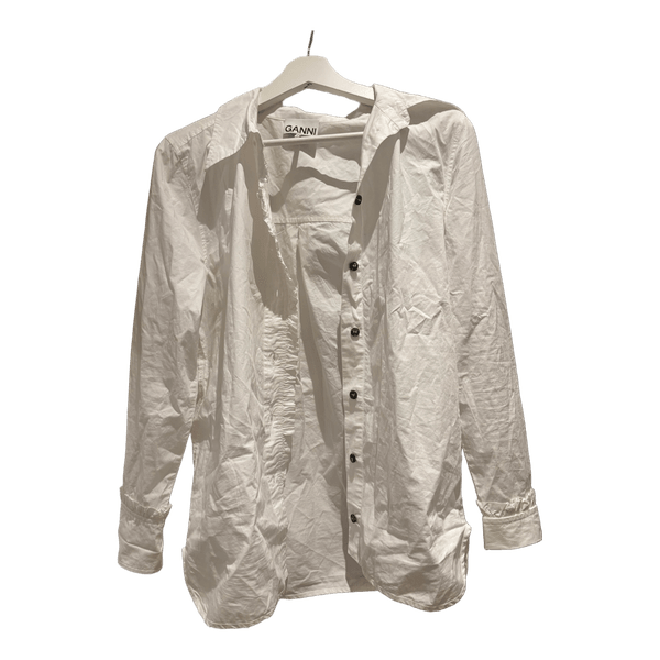 White Ganni shirt