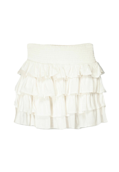 Ruffled mini skirt