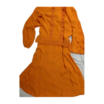 Orange midi dress (juhlamekko) M