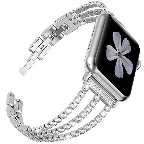 Silver stainless steel watch band