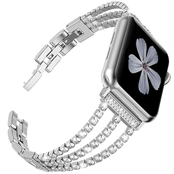 Silver stainless steel watch band
