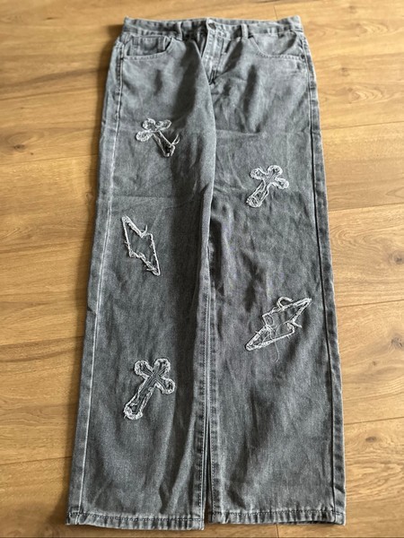 Y2K Embroidered jeans