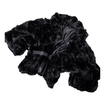 Black faux fur bolero