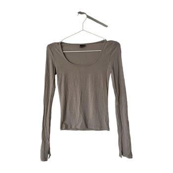 Taupe soft touch top from Gina Tricot