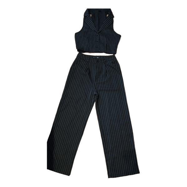 Pinstripe waistcoat and trousers