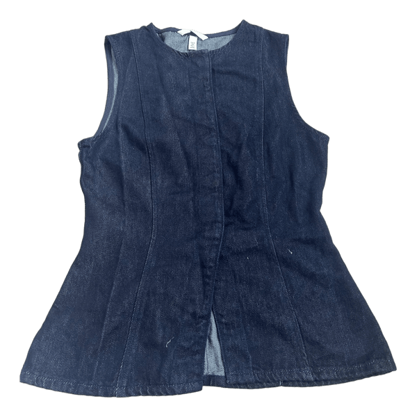Mørkeblå denimvest