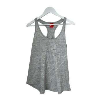 Nike Grey Cotton Blend Sports Top / Size M