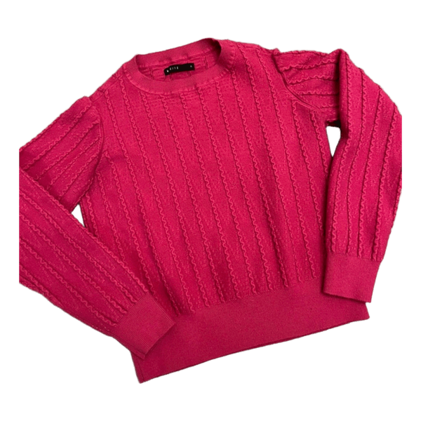 Pink knitted sweater