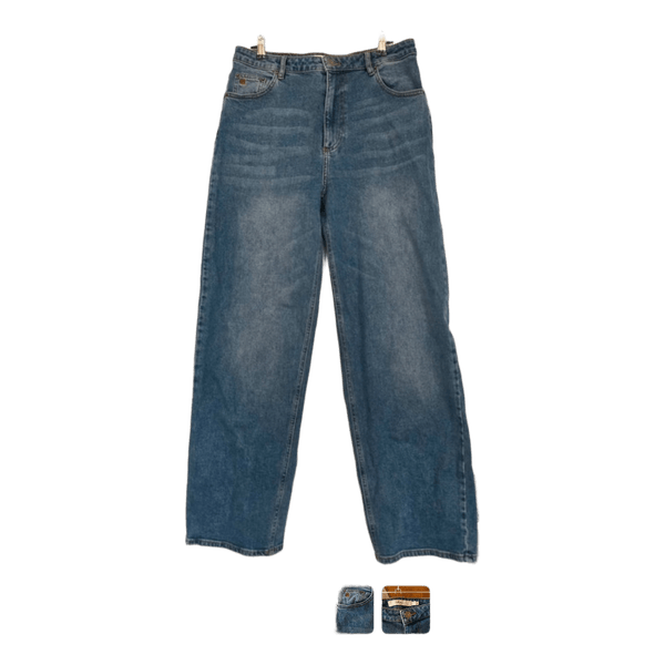 Blue denim jeans