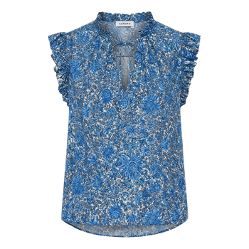 Sandro floral silk blouse