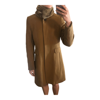 Brown wool blend coat River Woods wool size M-S