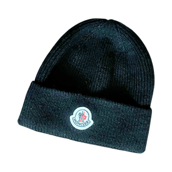 Black knitted beanie