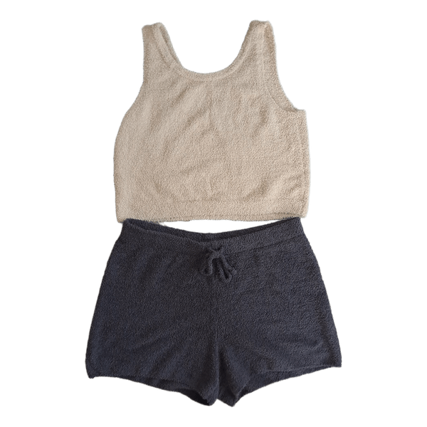 Uniqlo fluffy lounge shorts