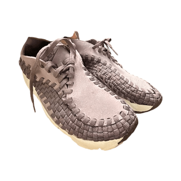 Purple grey woven sneakers