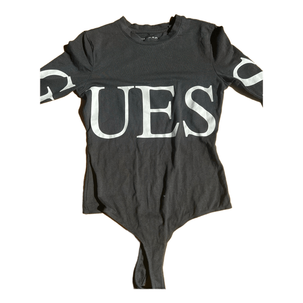 Guess black long-sleeve bodysuit