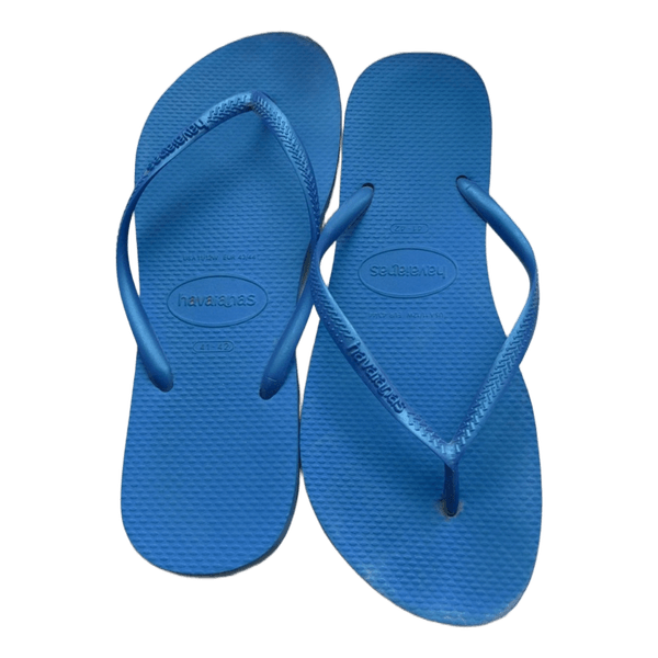 Blå Havaianas klipklappere