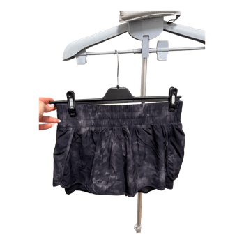 Grey patterned sports shorts