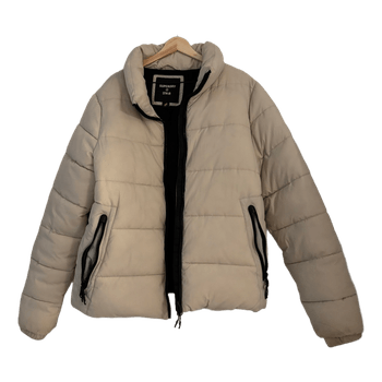 Superdry beige puffer jacket