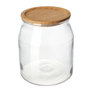 Glass jar with lid