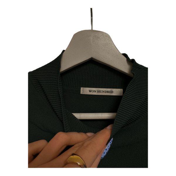 Won Hundred dark green sweater