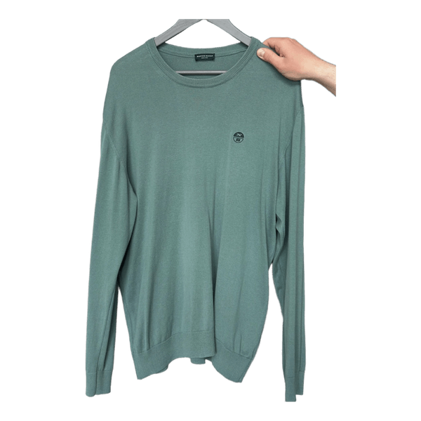 Green cotton jumper