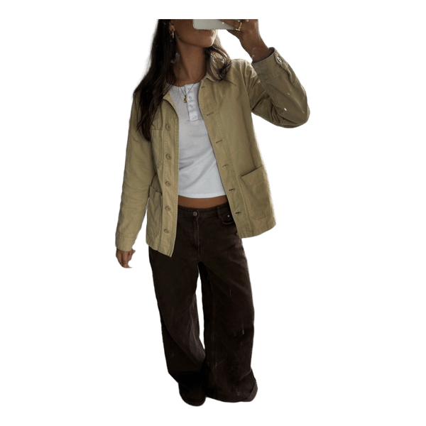 Beige utility jakke