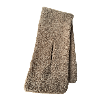 Brown fluffy scarf