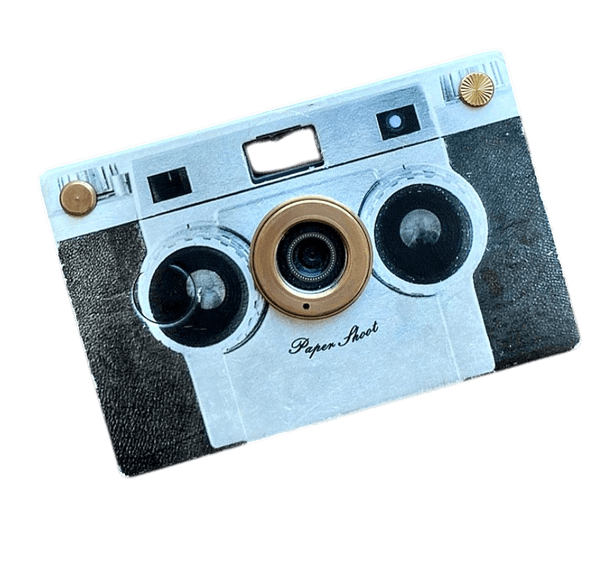 Premium Paper Shoot 20MP – Täiskomplekt puidust karbis + Läätsed & Video, vintage camera