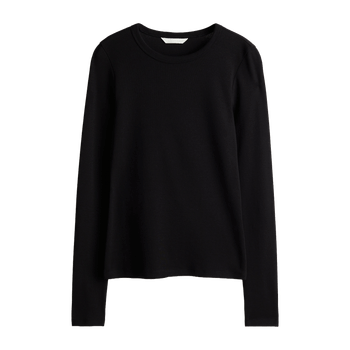 Black long-sleeve top