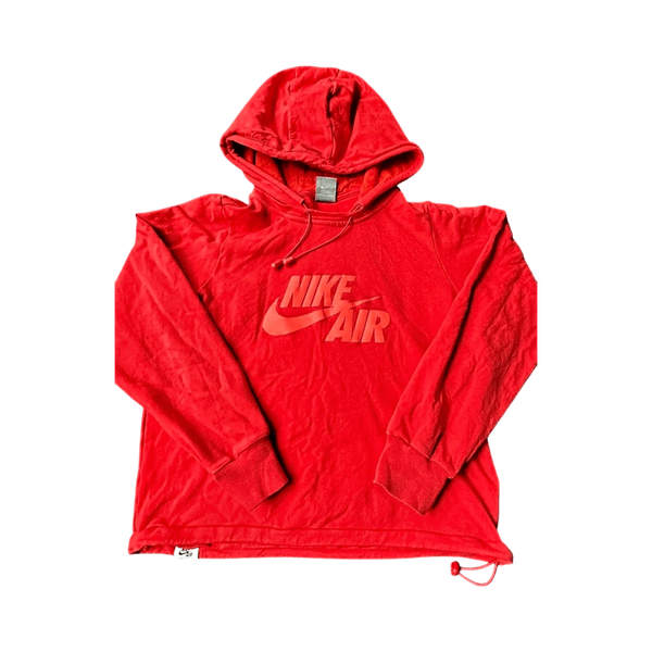 Nike Air Force 1 Hoodie - Red - Women's M / Cropped L