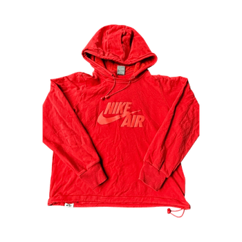 Nike Air Force 1 Hoodie - Red - Women's M / Cropped L
