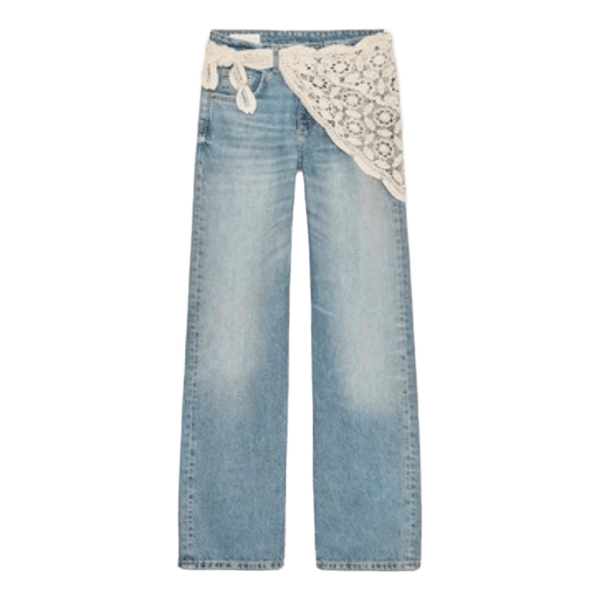 Zara jeans med blonder